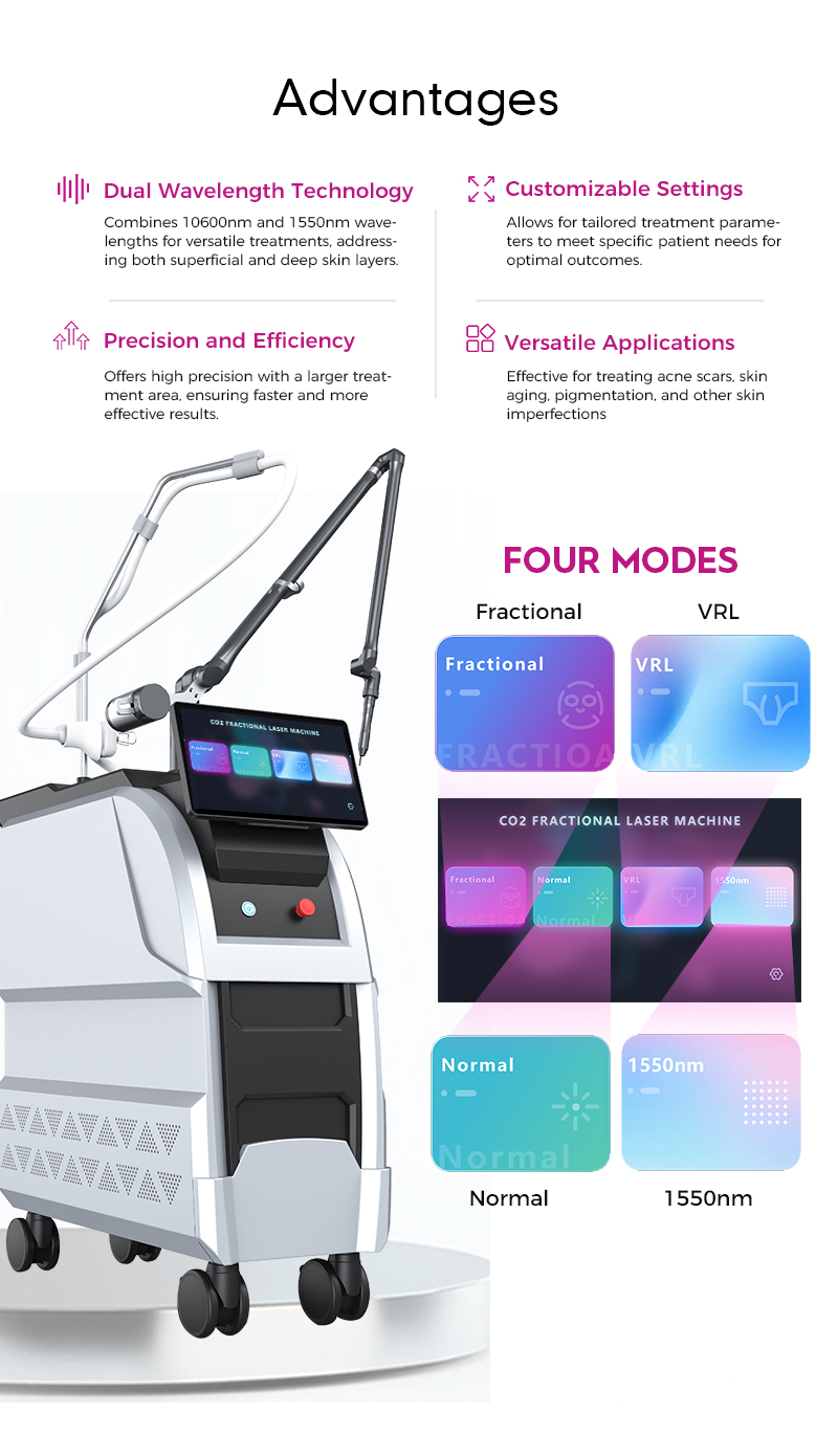 Erbium YAG CO2 Laser Machines for Skin Treatment