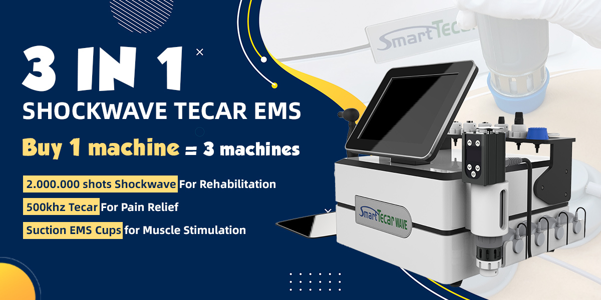 smart tecar shockwave therapy machine