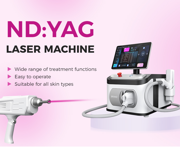 Nd:YAG Q-switched Laser Machine for Tattoo And Hair Removal