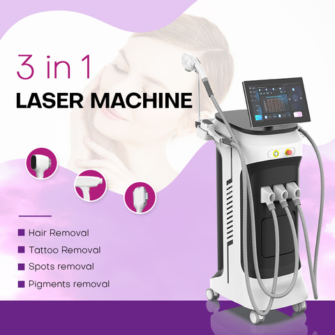 The Ultimate 3-In-1 Diode Laser ND YAG IPL/SHR/Elight Machine