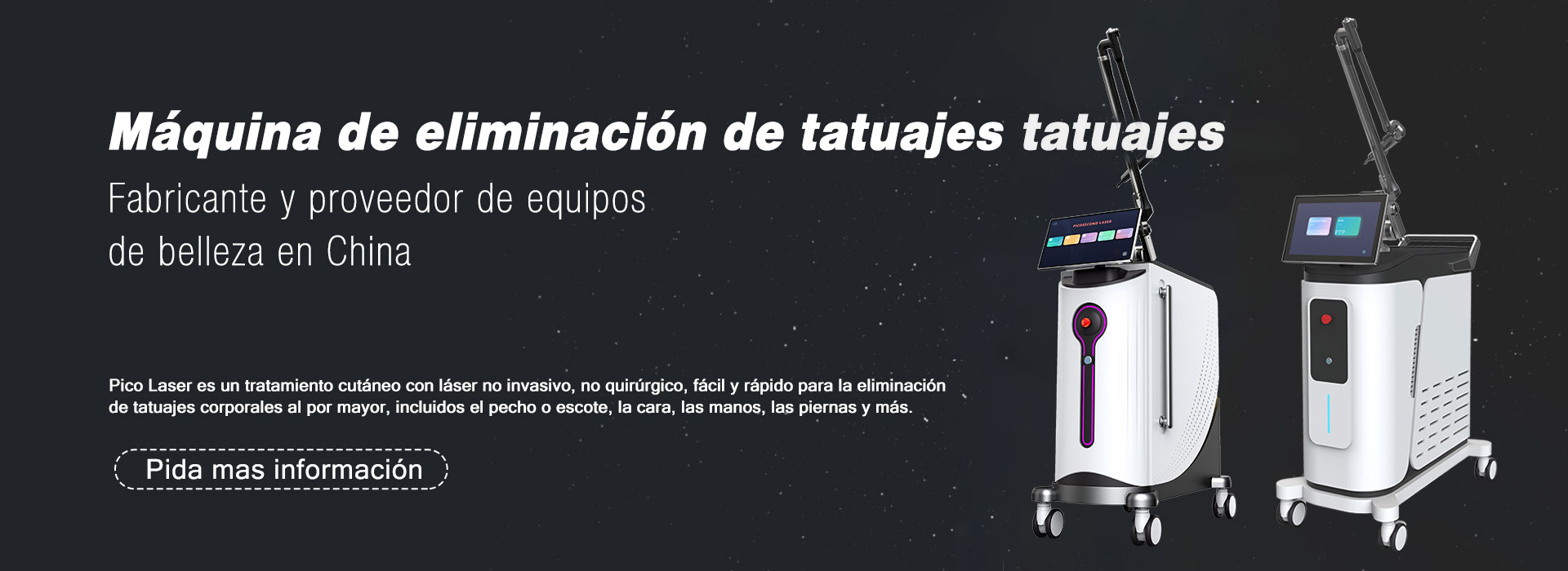 Máquina de eliminación de tatuajes con láser