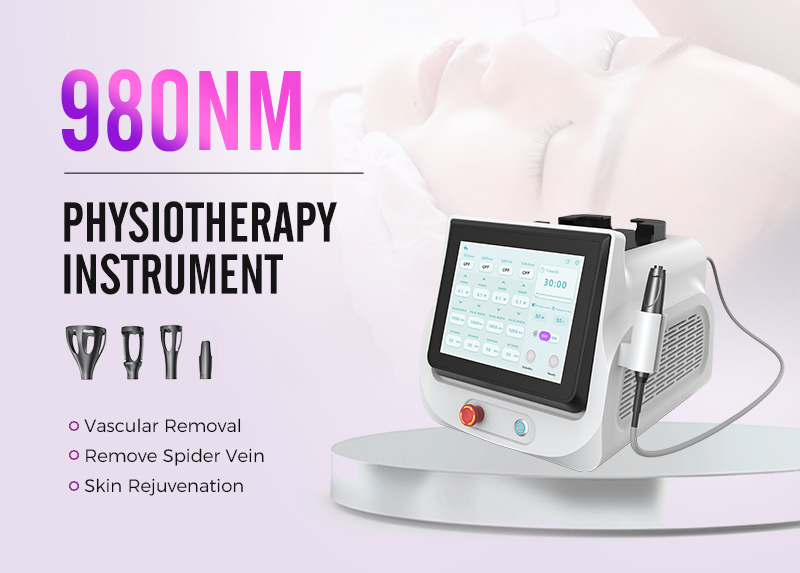 980 Physiotherapy Instrument for High-Intensity Therapy And Pain Relief with Diode Laser