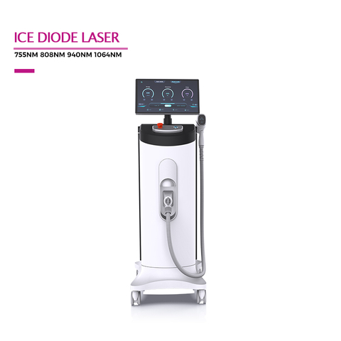 Professional Diode Ice Laser Hair Removal Machine With 755nm 808nm 940nm 1064nm