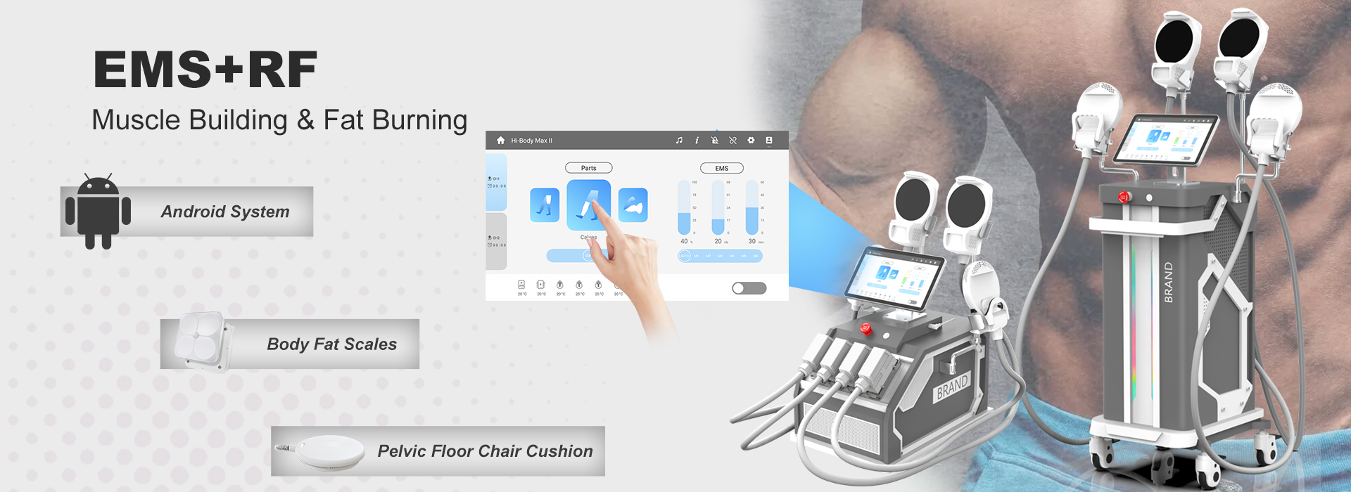 Android screen HIEMT EMS machine